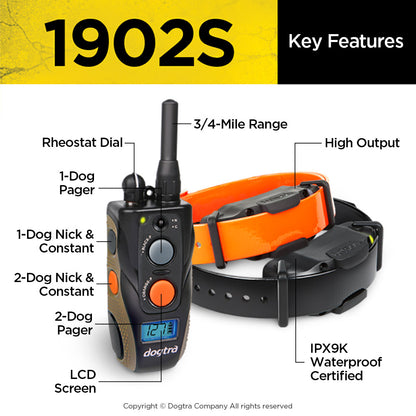 Dogtra 1902s 2 Dog Training Collar