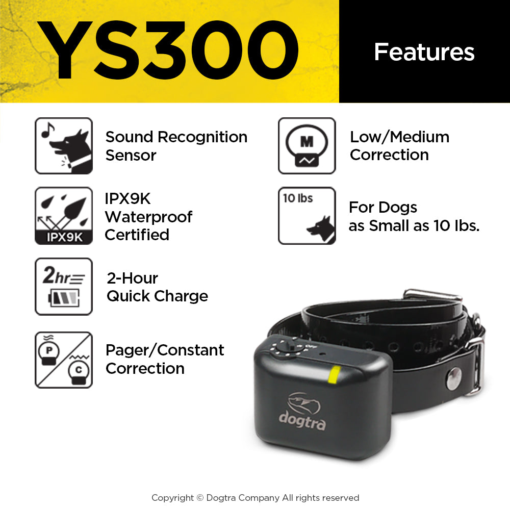 Dogtra YS300 Bark Control Collar