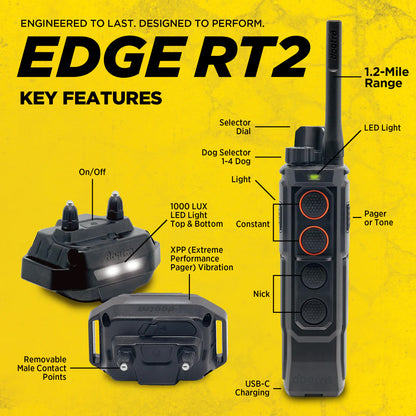 Dogtra Edge RT2 Dog Training Collar - 1600M